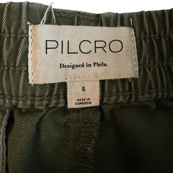 Pilcro Anthropologie Women's Army Green Stretchy Straight Leg Pull On Pants S - Picture 6 of 6